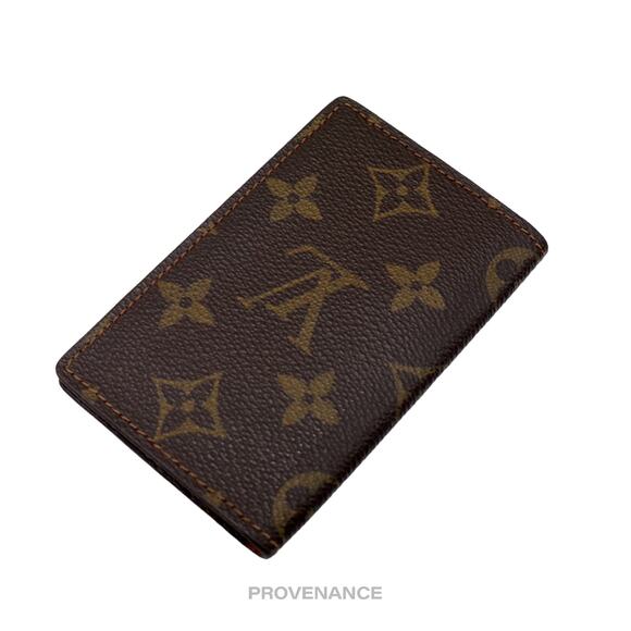 🔴 Louis Vuitton Pocket Organizer Card Wallet - Monogram Small "f" - Picture 4 of 7